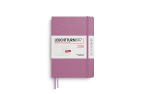 LEUCHTTURM WEEKLY PLANNER 2026 & NB DOTTED A5 HC 12 MONTHS DUSTY ROSE 372701